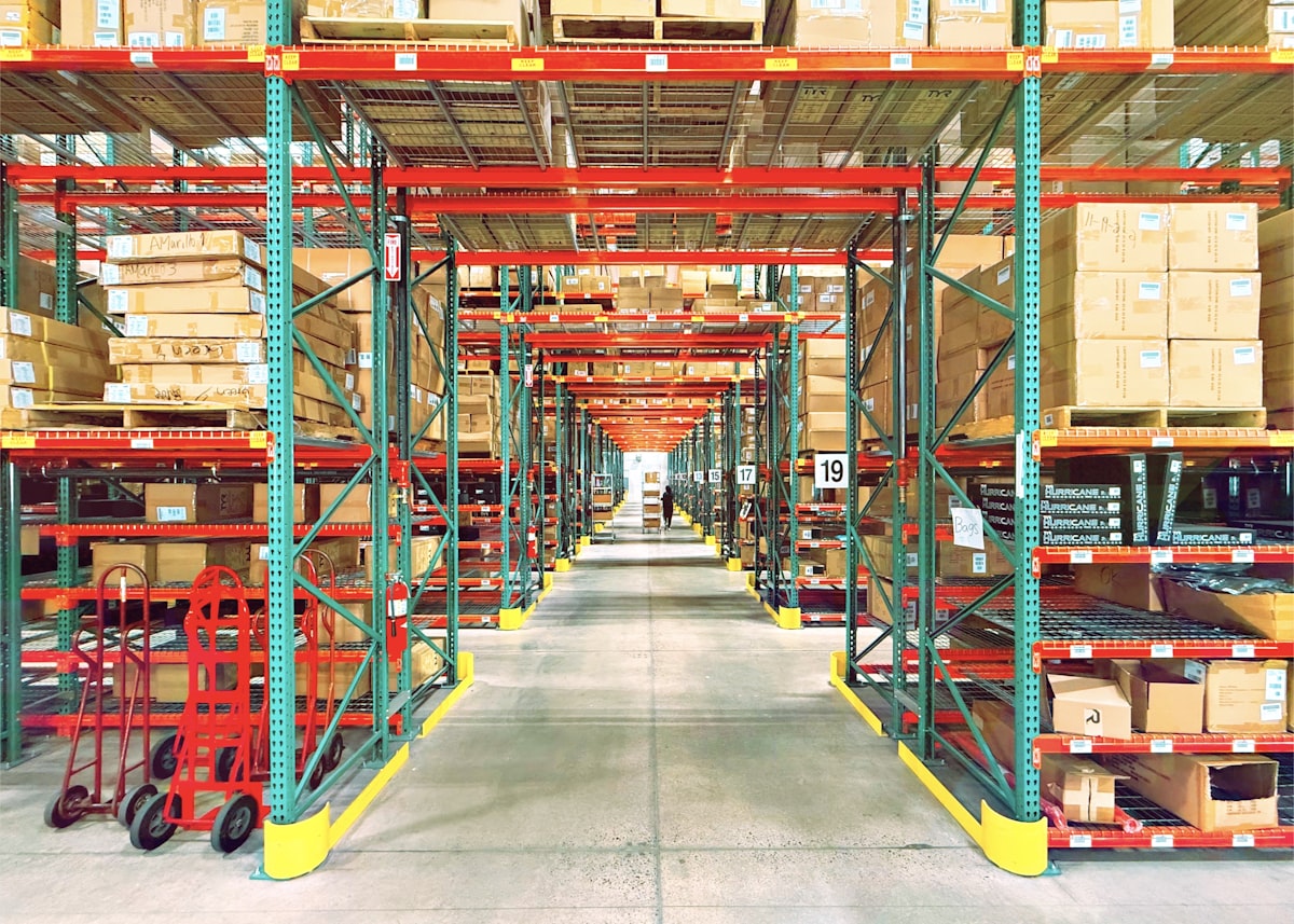 Large retail store interior